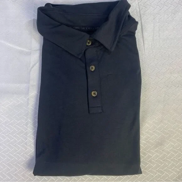 686 Men’s Everywhere Tech Polo Black Polo Shirt Size-Medium - Picture 6 of 13